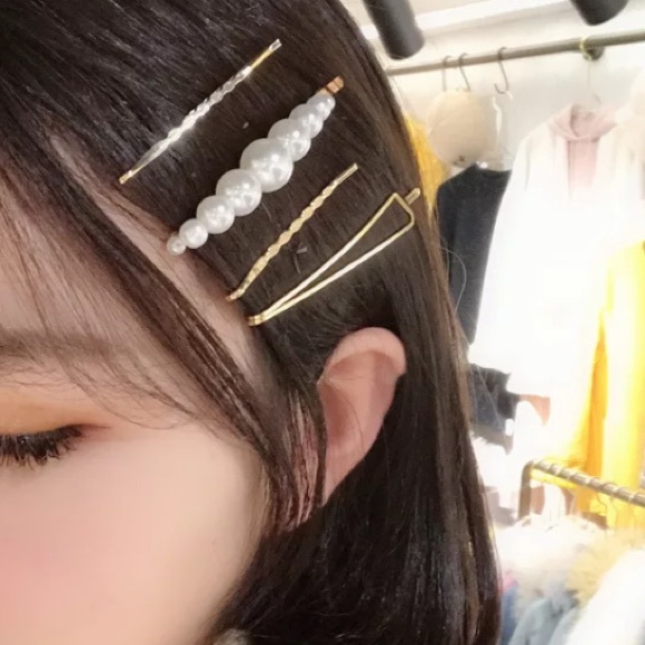 🔴5/$15⚠️𝗖𝗟𝗘𝗔𝗥𝗔𝗡𝗖𝗘⚠️Pearl Hairpin NEW - Picture 3 of 8